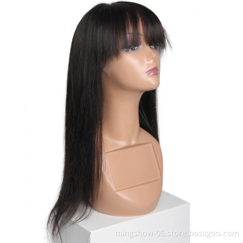 Fast delivery top quality remy human hair full lace wig for black women